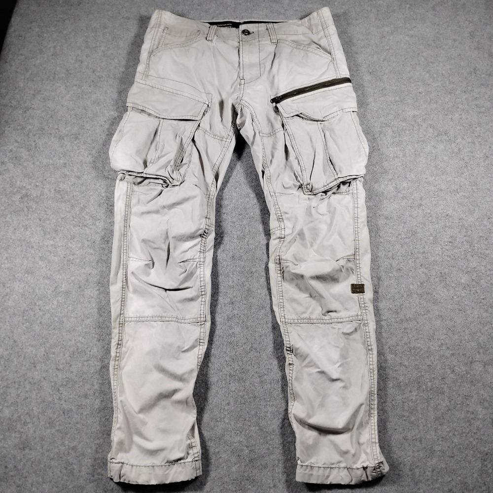 G-Star RAW Rovic Zip 3D Regular Tapered Cargo Pants Men's 34x31 Gray Utility